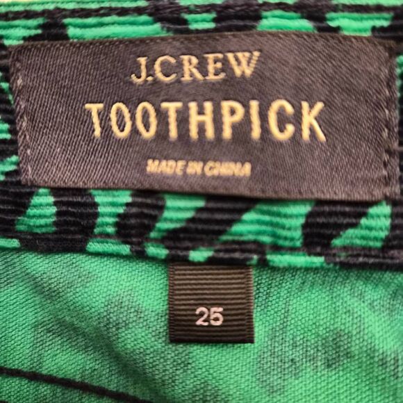 J. Crew Holiday Christmas Ribbon Bow Corduroy Pants: Unique Fun Statement Piece - Picture 5 of 5